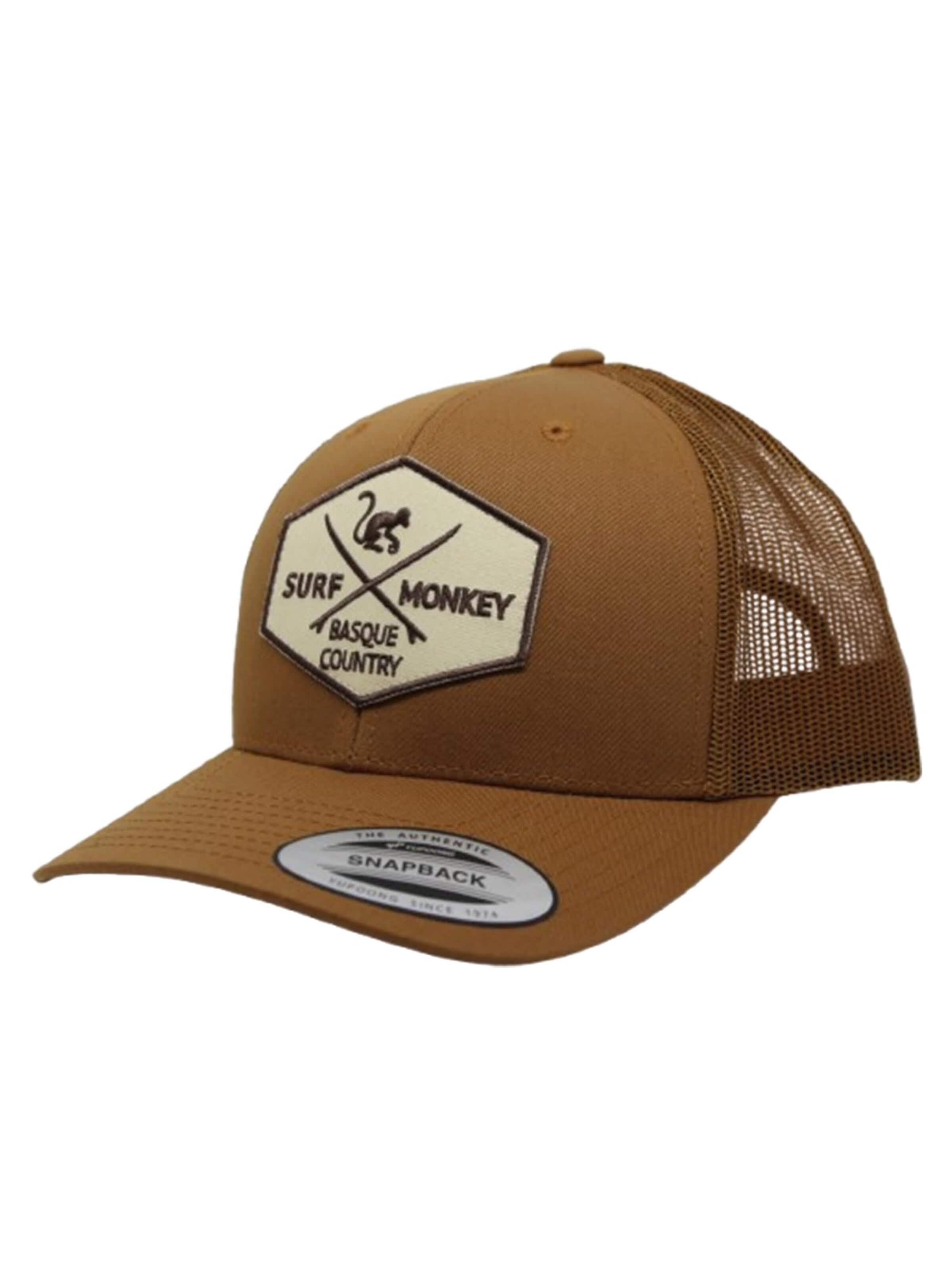 Surf Monkey Sportpet in Bruin: voorkant