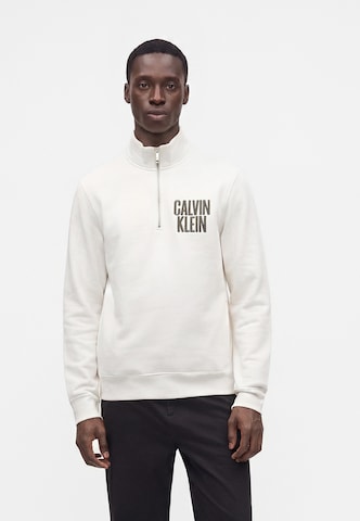 Felpa di Calvin Klein Jeans in bianco: frontale