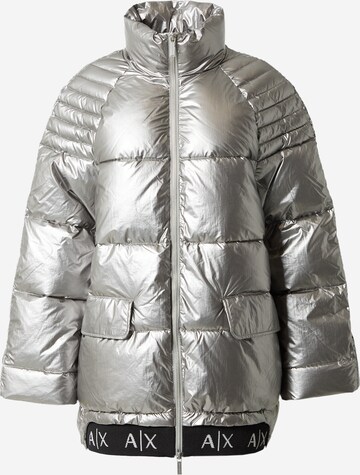 ARMANI EXCHANGE Winter jacket in Silver: front