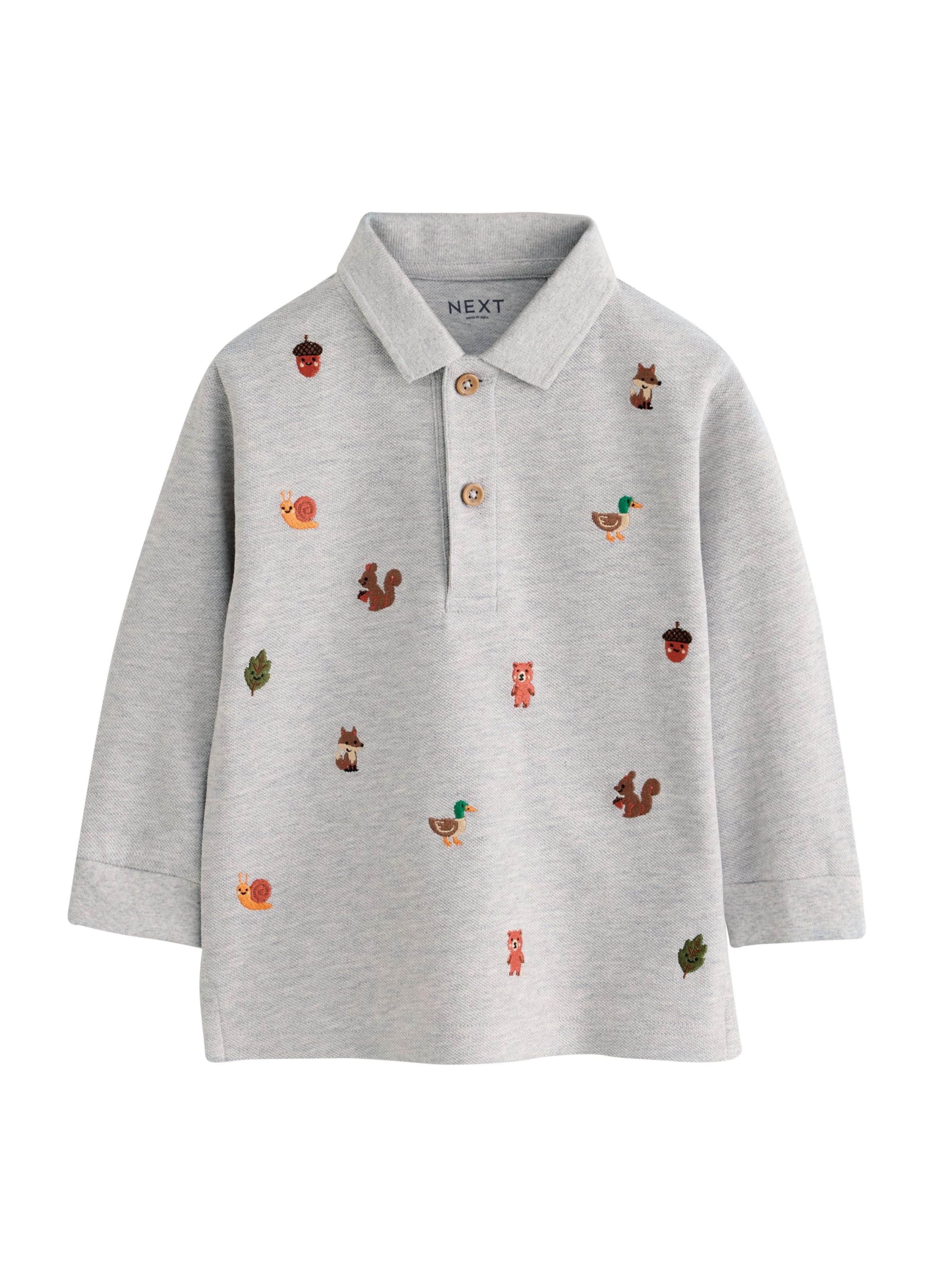 Next - Camiseta en gris: frente