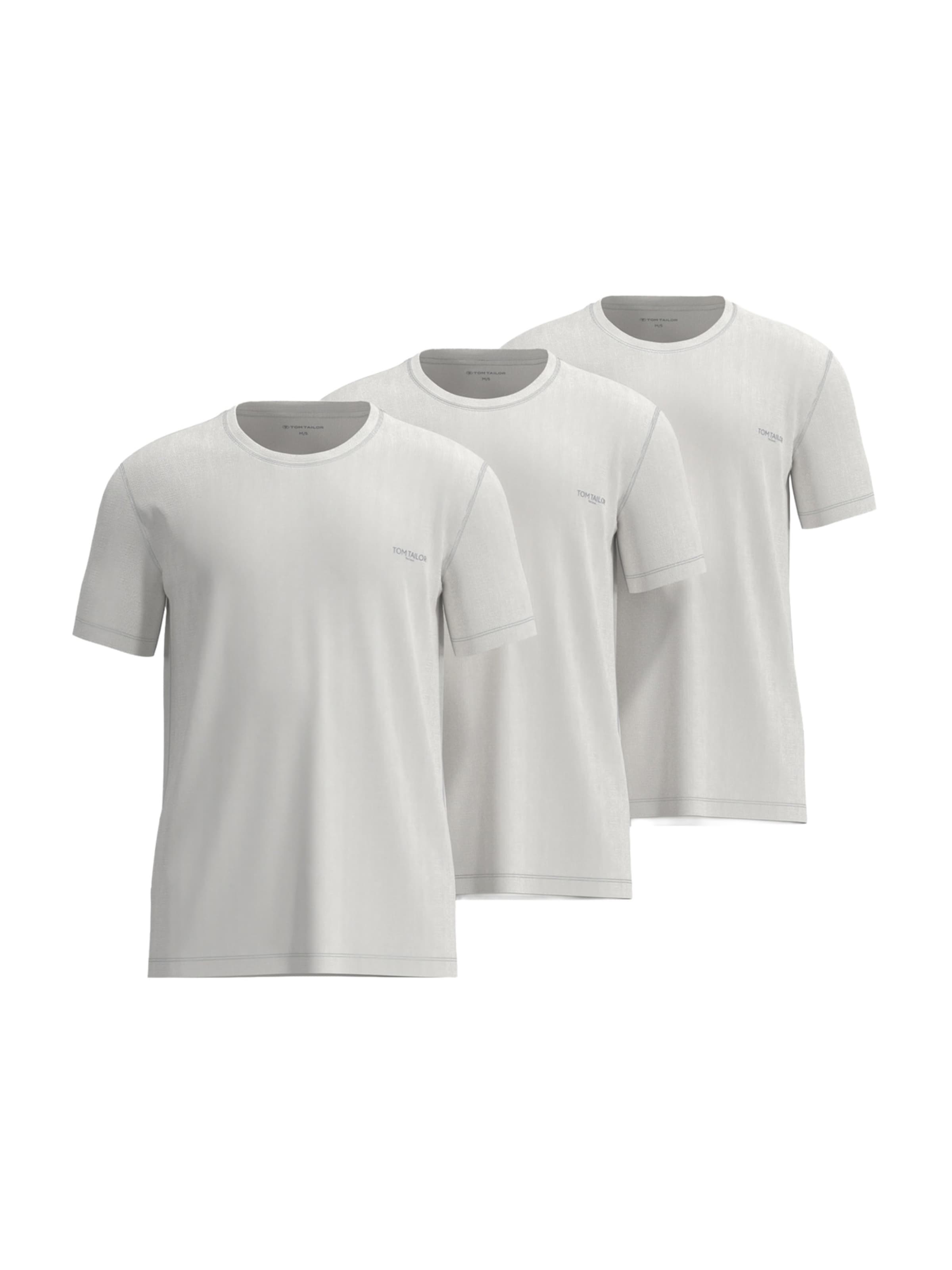 balts TOM TAILOR Apakškrekls: no priekšpuses