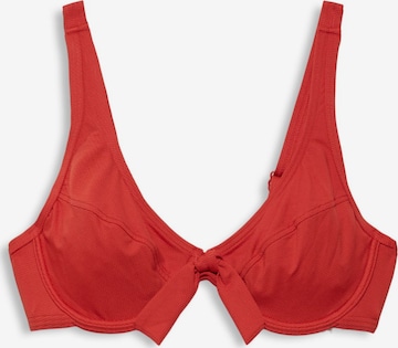 Hauts de bikini ESPRIT en rouge : devant