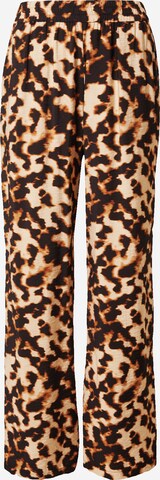 b.young Wide leg Broek 'IBINE' in Bruin: voorkant