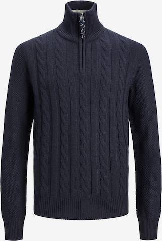 JACK & JONES Sweater 'JEFFRY' in Blue: front