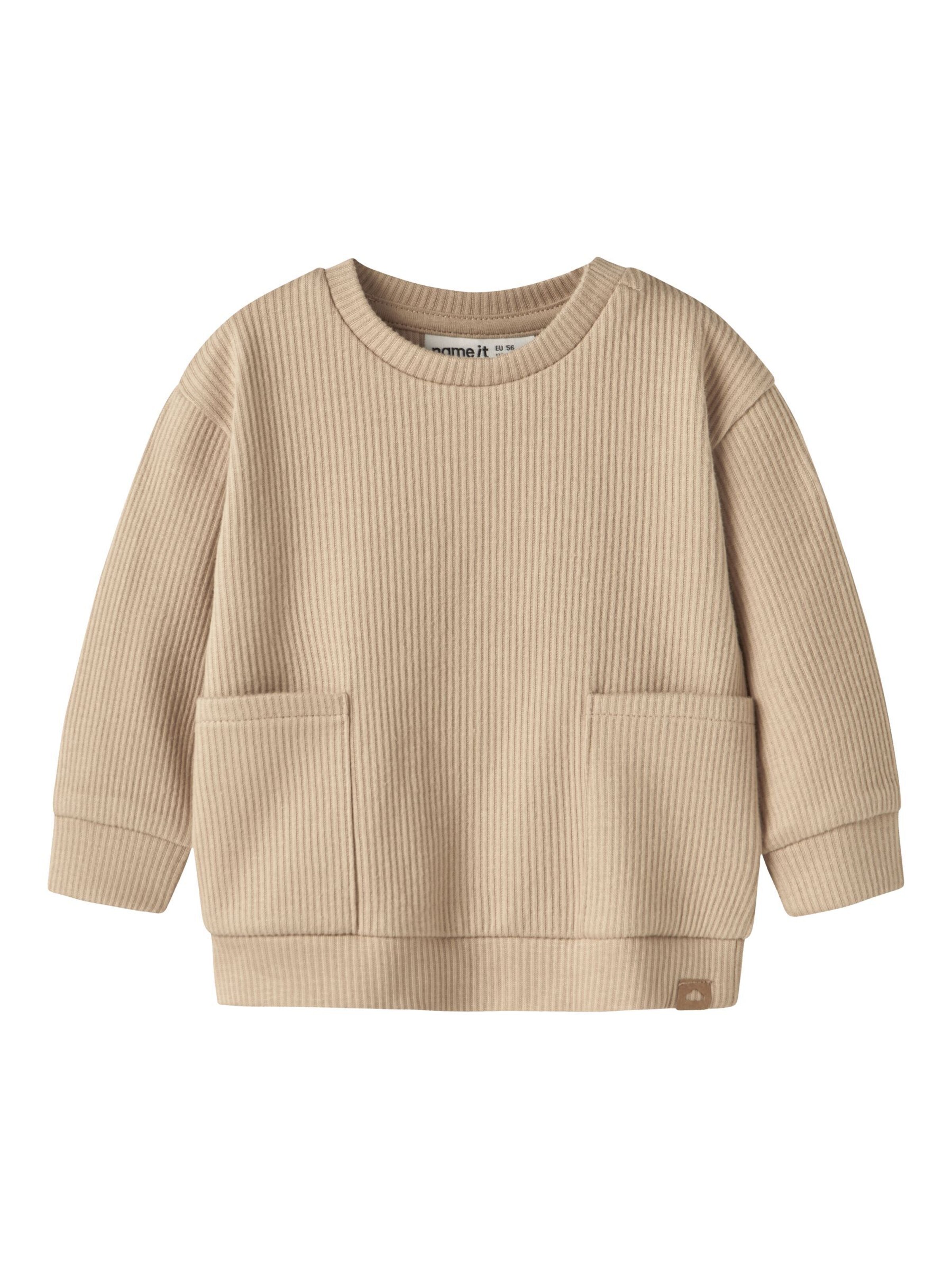 NAME IT Sweatshirt in 56 in hellbraun, Produktansicht
