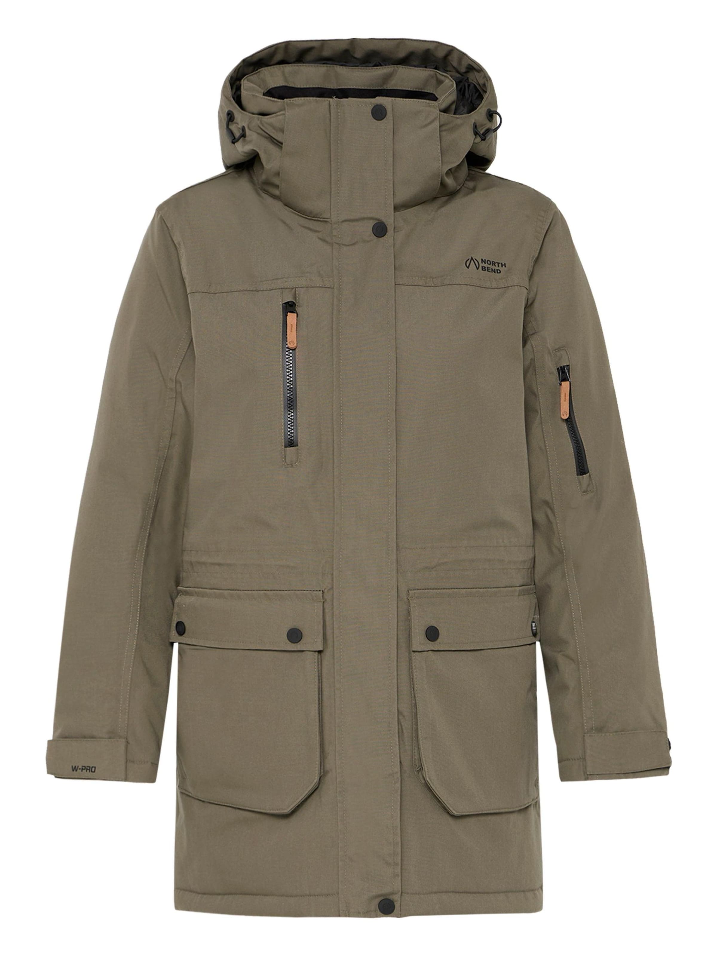 North Bend Outdoor jacket 'Wanda' in Green: front
