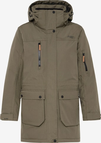 North Bend - Casaco outdoor 'Wanda' em verde: frente