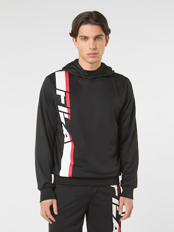FILA Sweatshirt 'VALIVERSI regular graphic hoodie'‌‌‌‌‌‌ in Schwarz: Vorderseite