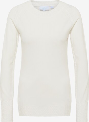 Pull-over usha BLUE LABEL en blanc : devant