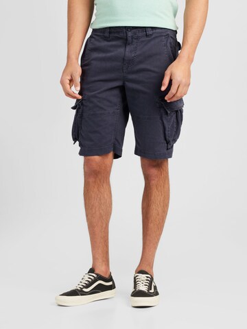 Regular Pantalon cargo Superdry en bleu : devant