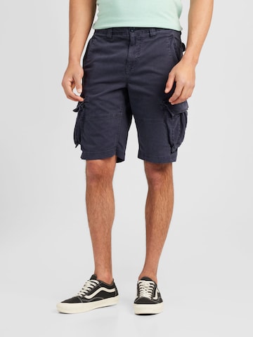 regular Pantaloni cargo di Superdry in blu: frontale