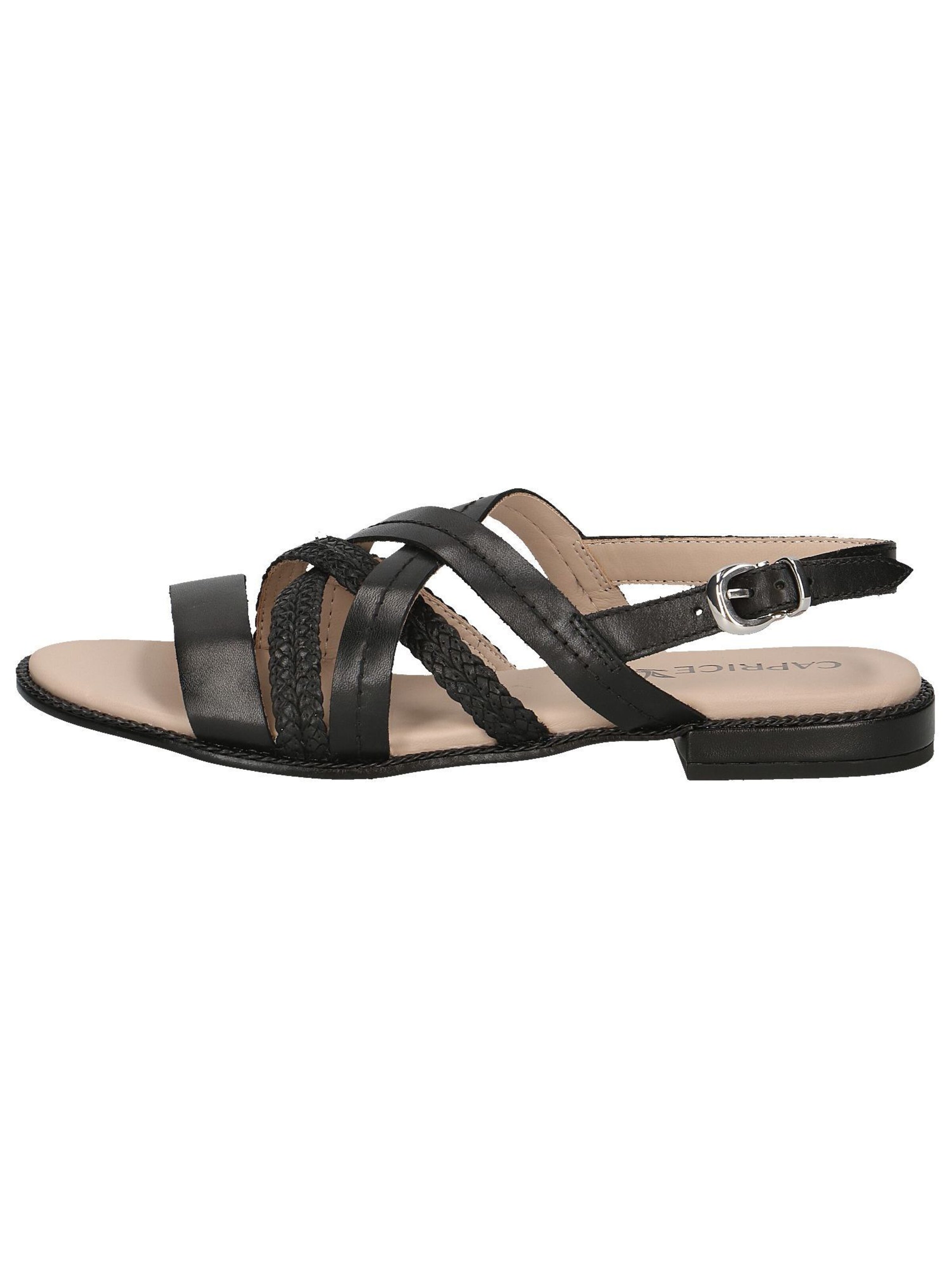 CAPRICE Strap sandal in Black