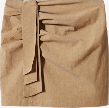 MANGO Rok 'RUSTIC' in Bruin: voorkant