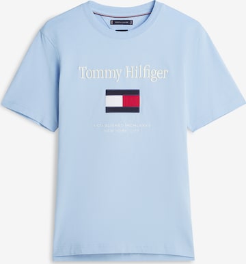 TOMMY HILFIGER Majica | modra barva: sprednja stran