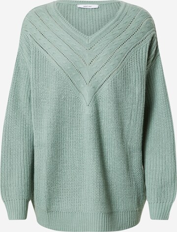 ABOUT YOU Sweater 'Emilia' in Green: front