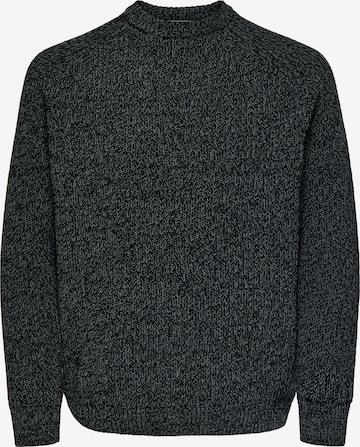 Only & Sons Свитер 'ONSJOIN' в Черный: спереди