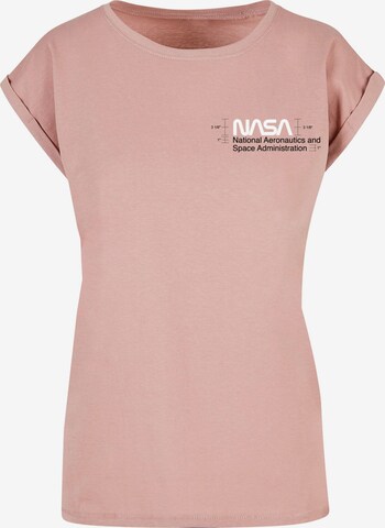 T-shirt 'NASA - Aeronautics' Merchcode en rose : devant