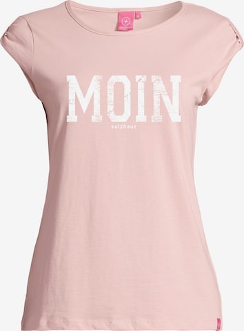 salzhaut Shirt 'Biike-Moin' in Pink: Vorderseite