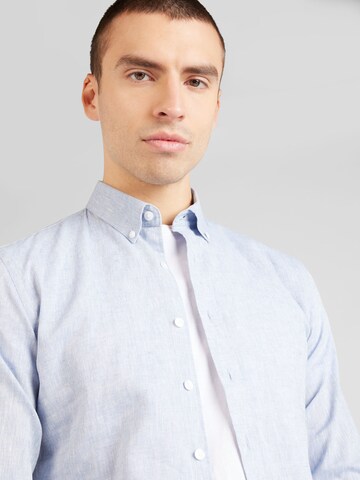 Lindbergh Regular fit Button Up Shirt in Blue