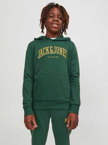 Jack & Jones Junior - Sweatshirt 'JJEJosh' em verde: frente