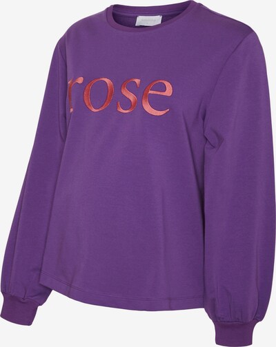 MAMALICIOUS Sweat-shirt 'Tilde' en violet foncé / rose, Vue avec produit