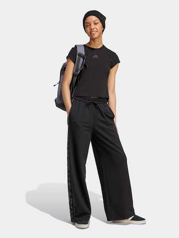 Loosefit Pantalon de sport ADIDAS SPORTSWEAR en noir : devant