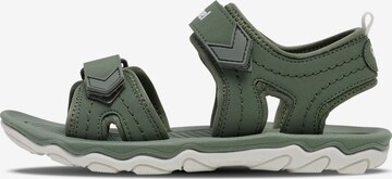 Hummel Sandals & Slippers in Green: front
