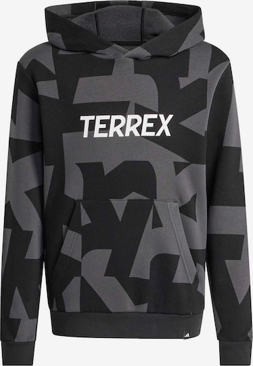 ADIDAS TERREX Urheilullinen collegepaita koossa 128 värissä harmaa / musta / valkoinen, Tuotenäkymä