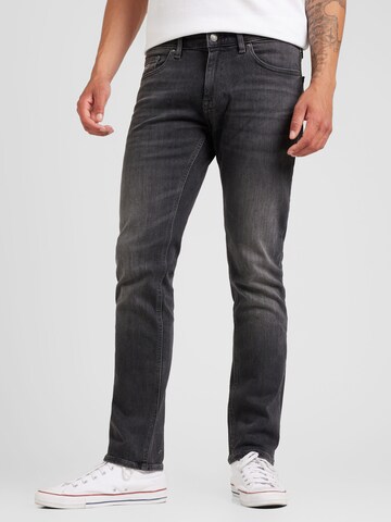 Tommy Jeans Slimfit Kavbojke 'SCANTON' | črna barva: sprednja stran