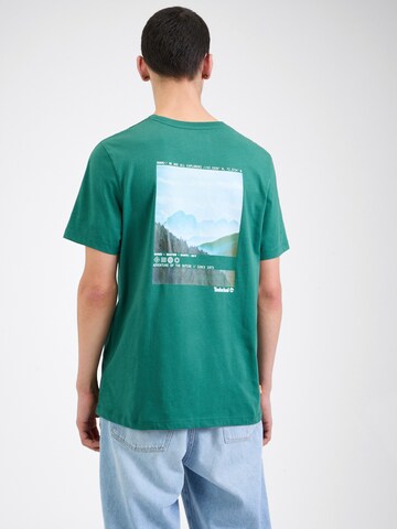 TIMBERLAND Shirt 'Adventure of the outside' in Green: front