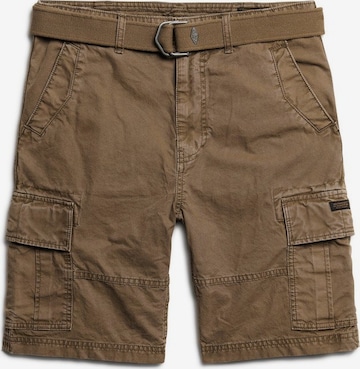 Superdry Regular Cargo Pants in Brown: front