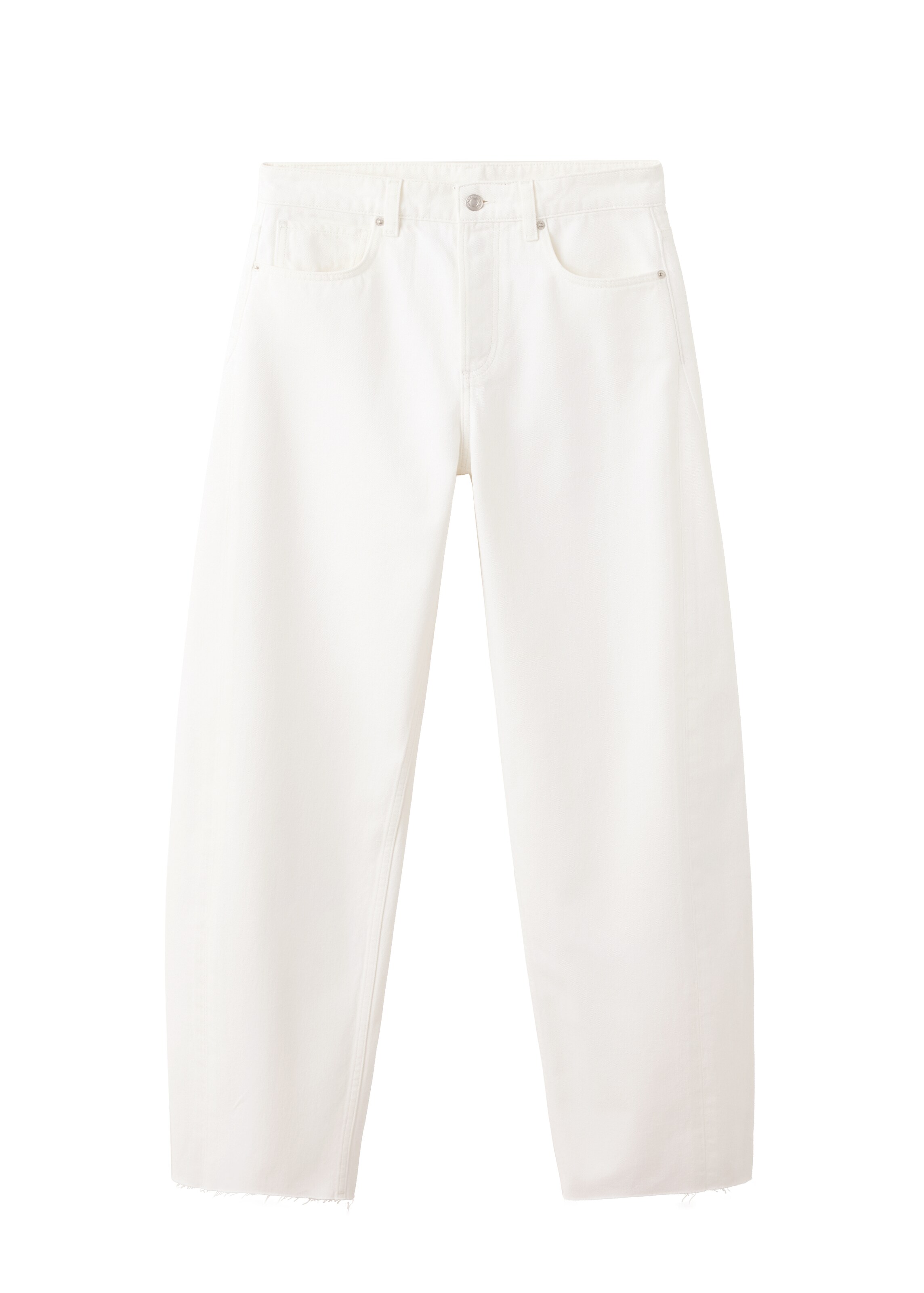 MANGO Regular Jeans 'SCARLETT' in Wit: voorkant