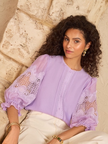 love & roses Pusero värissä lila