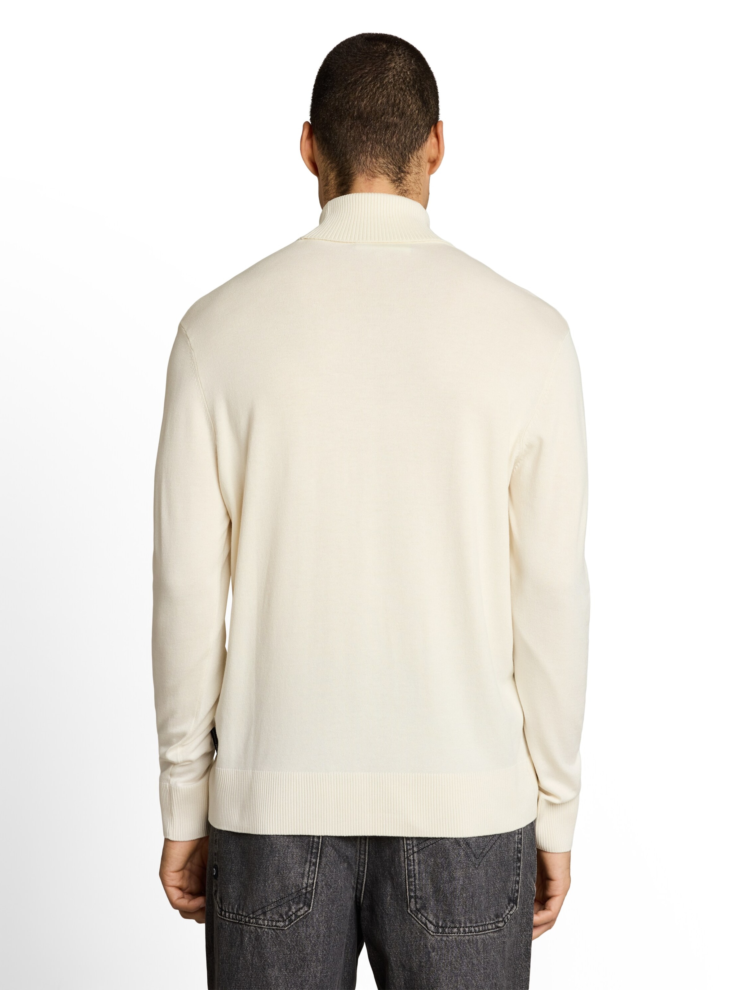 TOM TAILOR DENIM Sweater in White