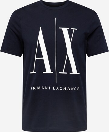 ARMANI EXCHANGE Rovný strih Tričko '8NZTPA' - Modrá: predná strana