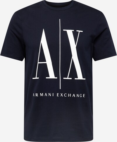 ARMANI EXCHANGE T-Shirt '8NZTPA' en bleu nuit / blanc, Vue avec produit