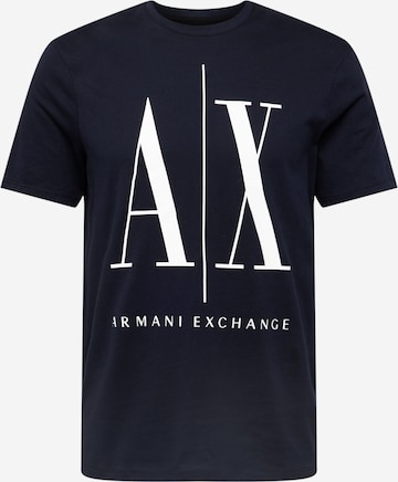 T-Shirt '8NZTPA' ARMANI EXCHANGE en bleu : devant