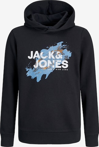 Jack & Jones Junior Sweatshirt in Zwart: voorkant