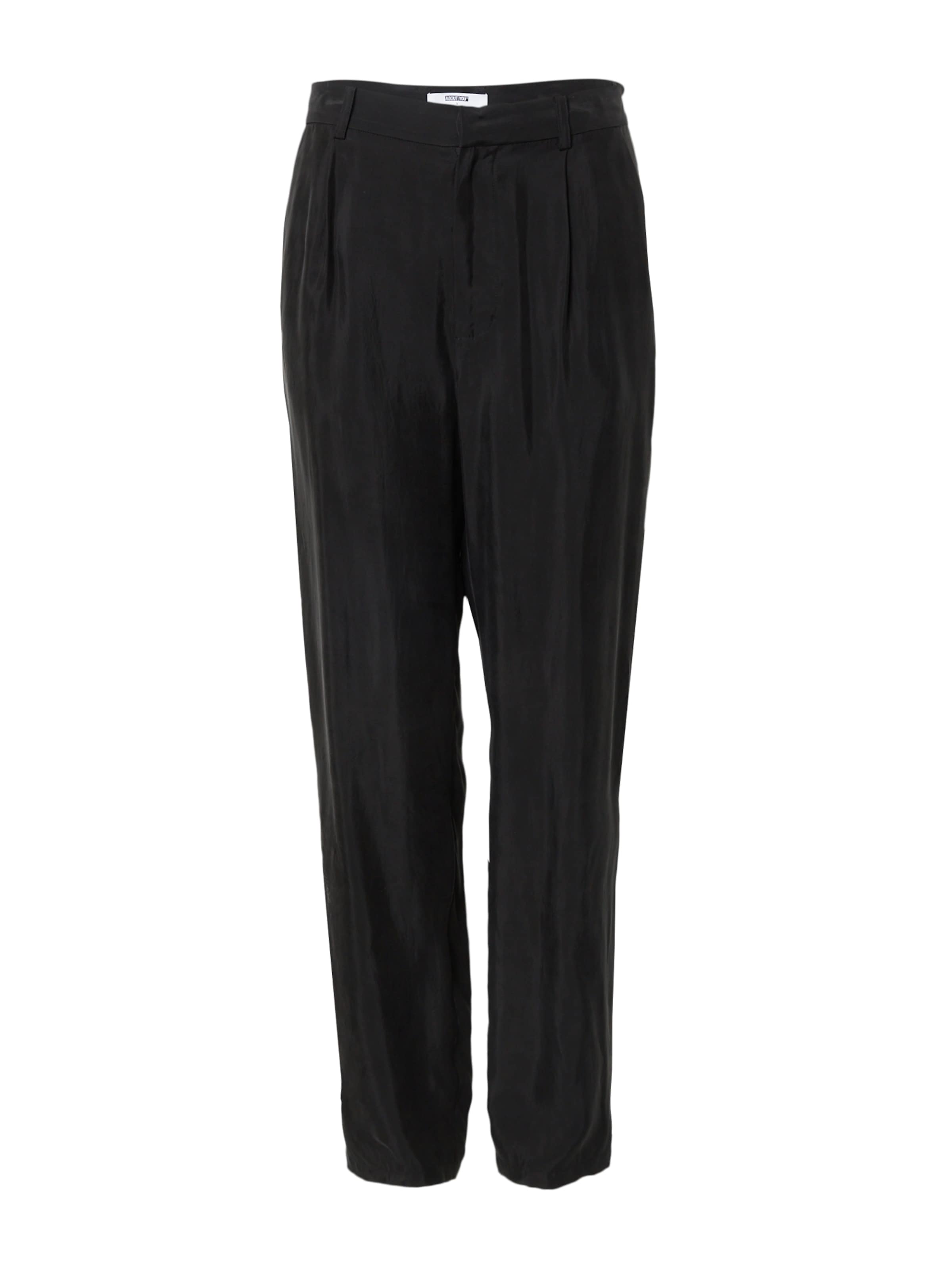 TRAPP Loose fit Pleat-front trousers &#x27;Ron&#x27; in Black: front