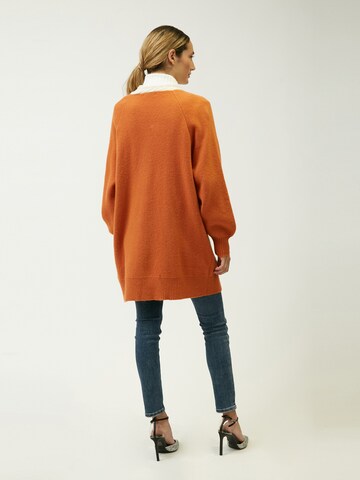 Cardigan Influencer en orange