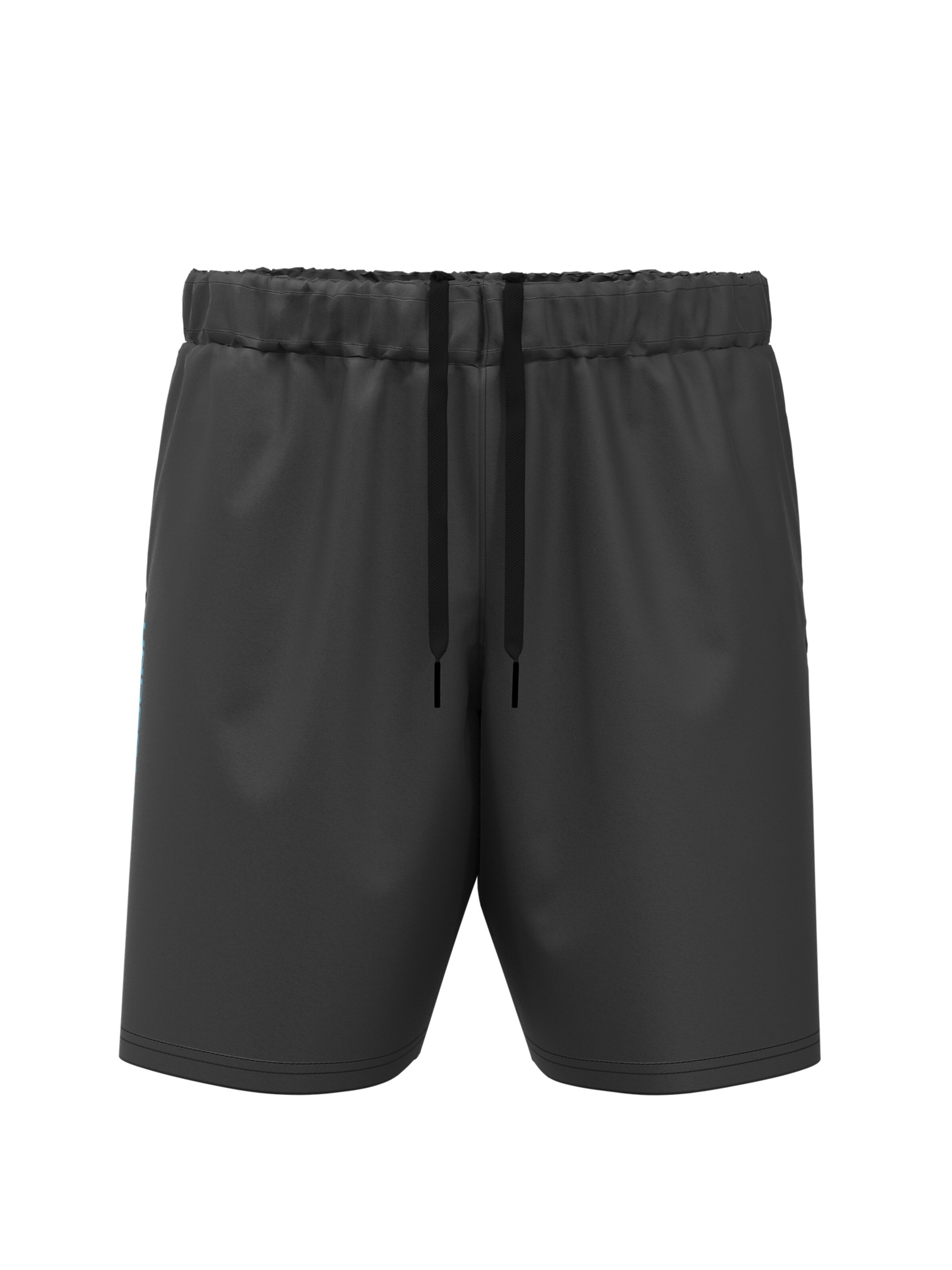UNDER ARMOUR Workout Pants 'Wordmark' in Black: front