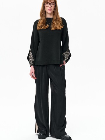 Blue Shadow Sweater in Black