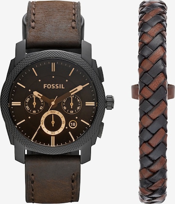 FOSSIL Set: Uhr und Armband in Schwarz: predná strana