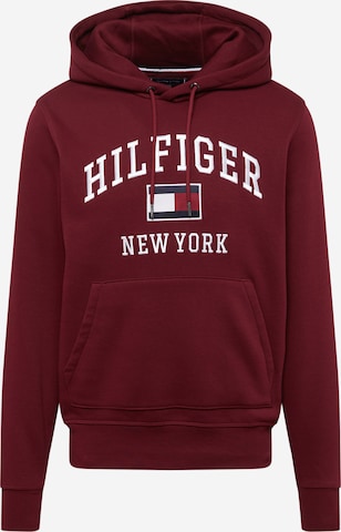 Sweat-shirt TOMMY HILFIGER en rouge : devant