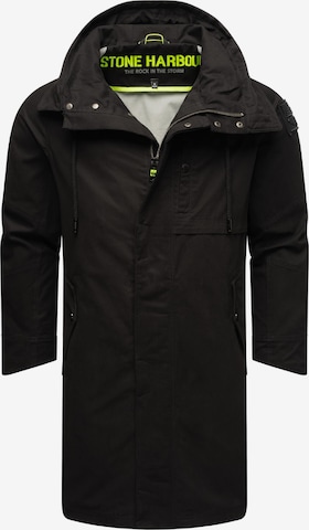STONE HARBOUR Between-seasons coat 'Yaroon' in Black
