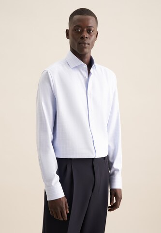 Fit confort Chemise business SEIDENSTICKER en bleu : devant