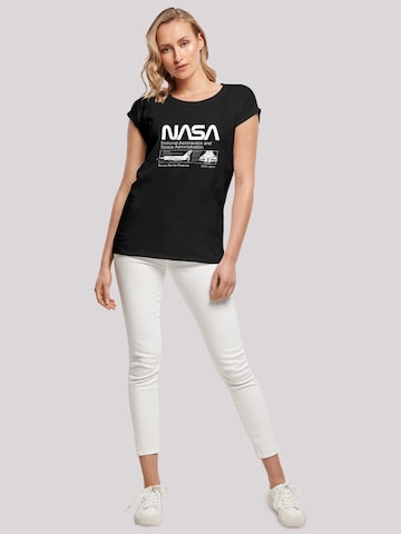 F4NT4STIC Shirt 'NASA Classic Space Shuttle' in Black