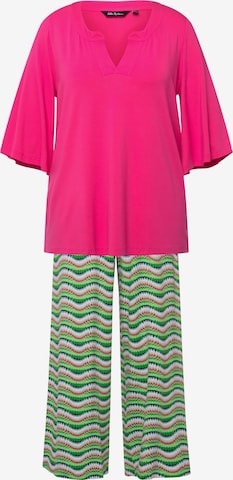 Ulla Popken Pajama in Green: front