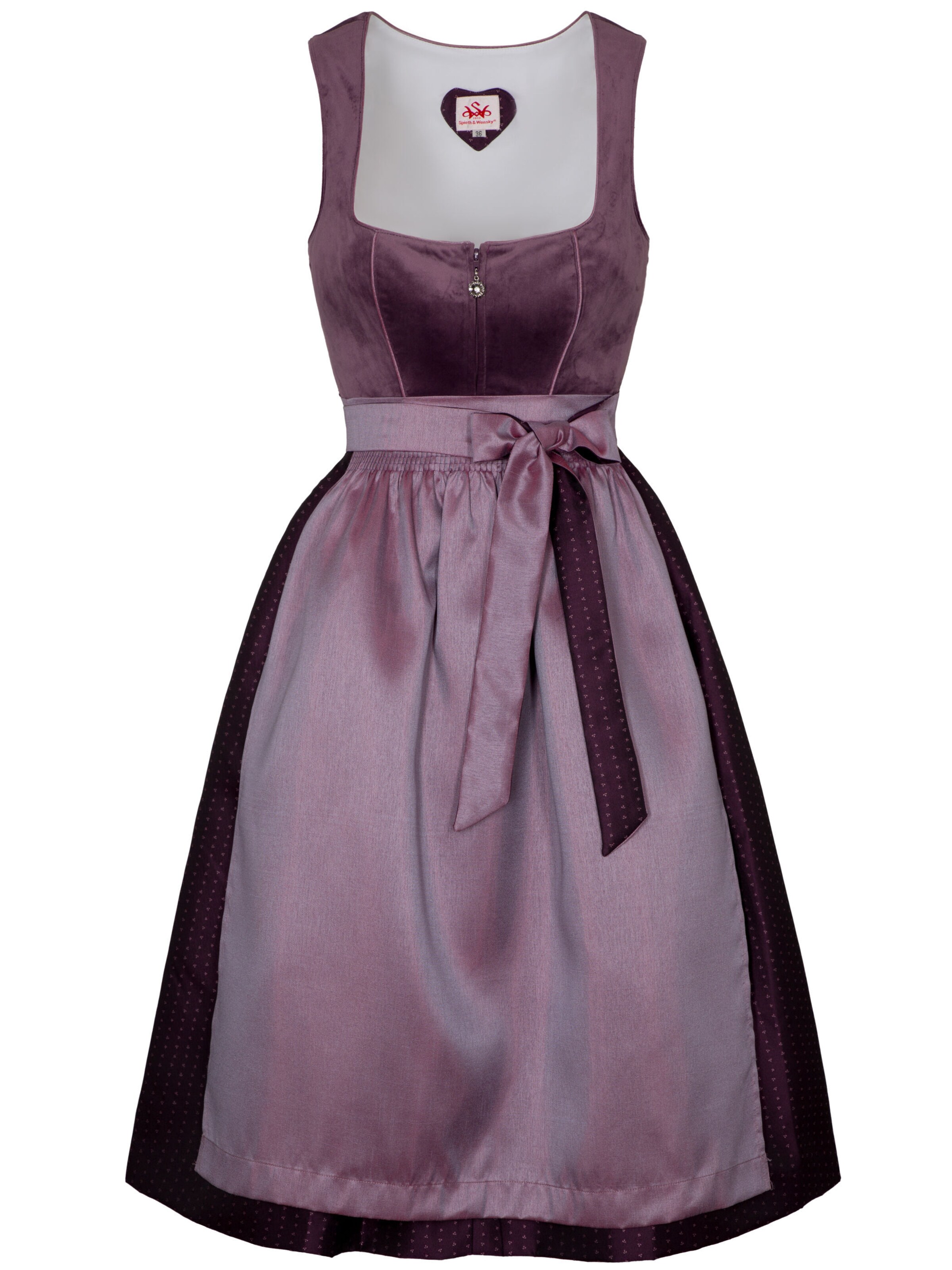 SPIETH & WENSKY Dirndl 'Doreen' in Lila: Vorderseite