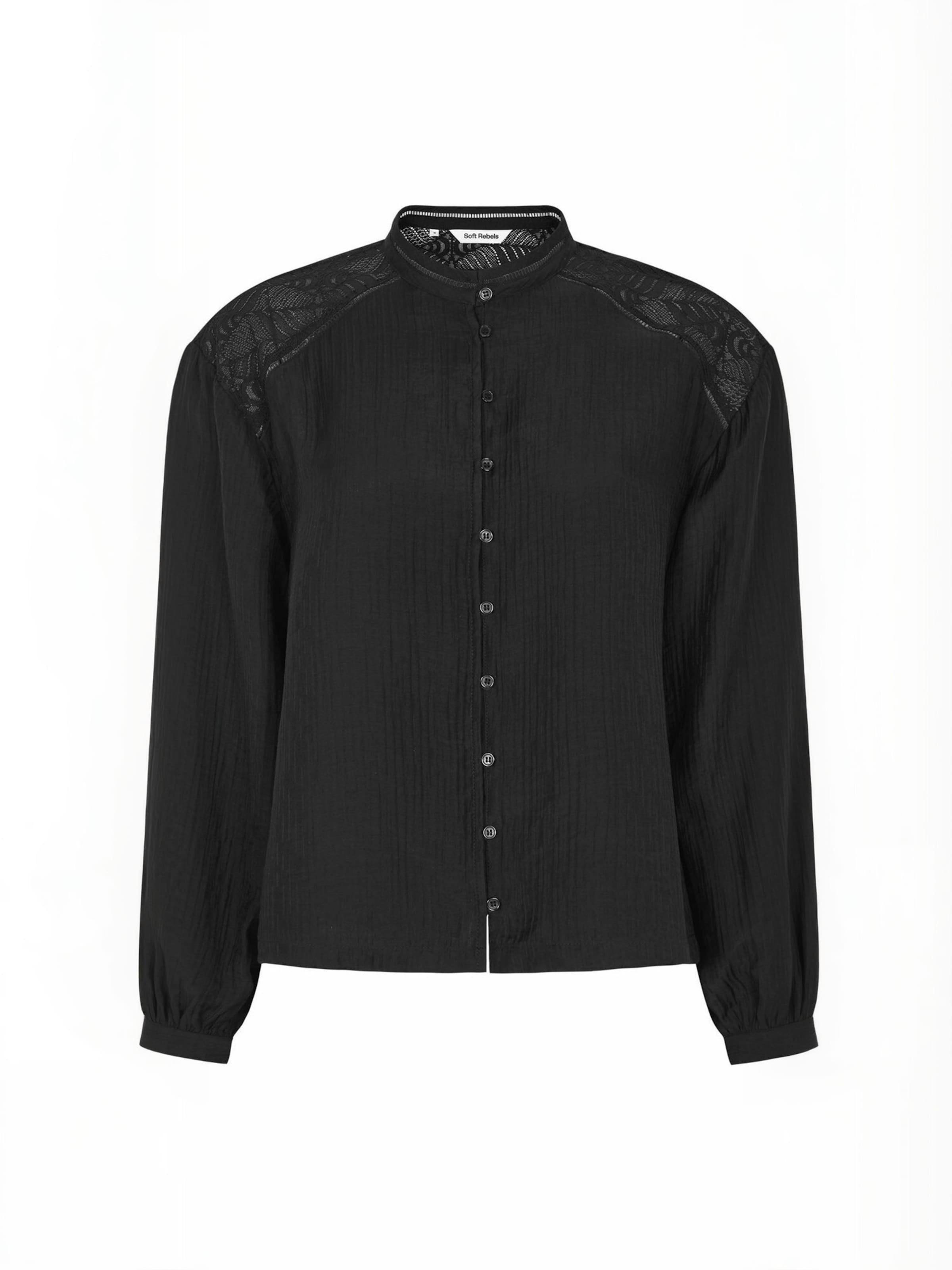 T-shirt ' SRJuliette ' Soft Rebels en noir : devant
